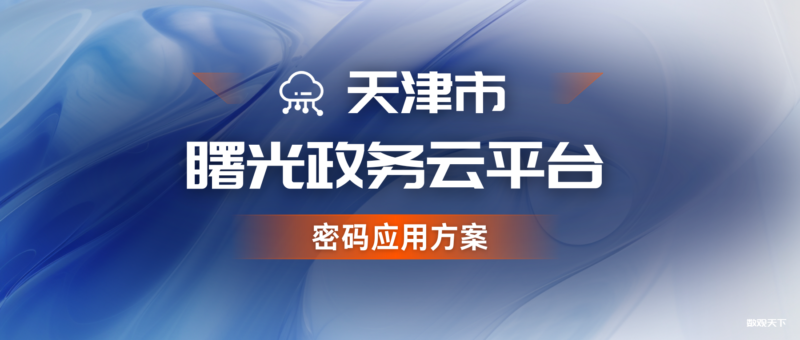 天津市曙光政务云平台密码应用方案-数观天下